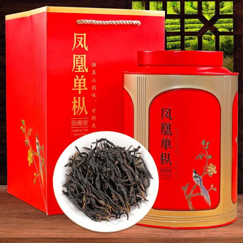 蜜兰香凤凰单枞礼盒与干茶图